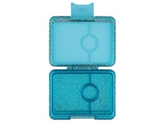 Yumbox Snack bento lunch box blue glitter with 3 compartments